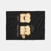 Couverture Polaire French Toast Funny Pun Novelty  (Devant (Horizontal))