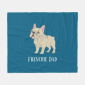 Couverture Polaire Frenchie Dad (Devant (Horizontal))