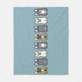 Couverture Polaire Frenchie Friends (Devant)