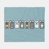 Couverture Polaire Frenchie Friends (Devant (Horizontal))