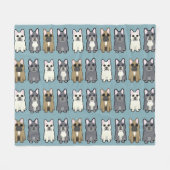 Couverture Polaire Frenchie Friends (Devant (Horizontal))