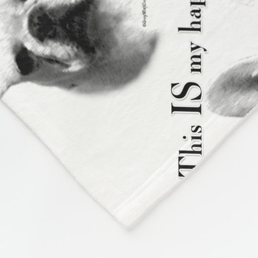 Couverture Polaire Frenchie Happy Face (Coin)