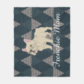Couverture Polaire Frenchie Mom (Devant)