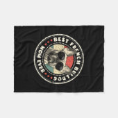 Couverture Polaire Frenchie Mom Ever Retro Français Bulldog Lover Pro (Devant (Horizontal))