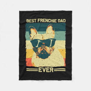 Couverture Polaire Frenchie Papa Design Hommes Père Français Bulldog