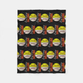 Couverture Polaire Fréquente Élévation Ballers Baseball Amour Drôle S (Devant)