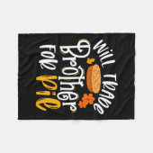 Couverture Polaire Frère De Commerce Pour Pie Fun Fall Thanksgiving (Devant (Horizontal))