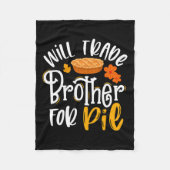 Couverture Polaire Frère De Commerce Pour Pie Fun Fall Thanksgiving (Devant)