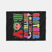 Couverture Polaire Frère De L'Anniversaire Boy Melon Famille Matching (Devant (Horizontal))