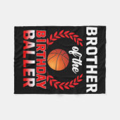 Couverture Polaire Frère De L'Anniversaire Byller Bysketbyll Thème Bd (Devant (Horizontal))