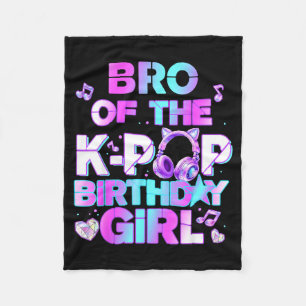 Couverture Polaire Frère des filles d'anniversaire K-pop de musique c