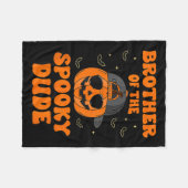 Couverture Polaire Frère Du Éffrayant Dude Citrouille Halloween Naiss (Devant (Horizontal))