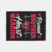 Couverture Polaire Frère D'Un Guerrier Du Coeur Sensibilisation À L'É (Devant (Horizontal))