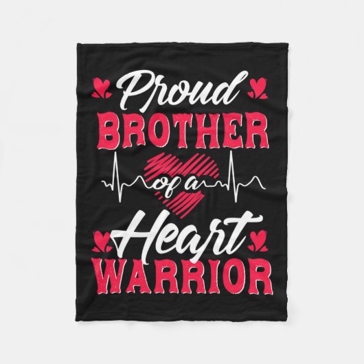 Couverture Polaire Frère D'Un Guerrier Du Coeur Sensibilisation À L'É (Devant)
