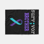 Couverture Polaire Frère Survivant Semicolon Don Prévention du suicid (Devant (Horizontal))