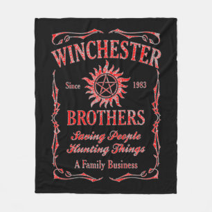 Couverture Polaire Frères de Winchester depuis 1983 (rouge)