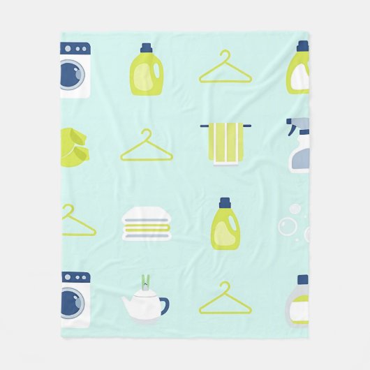 Couverture Polaire Fresh Laundry Day Pattern (Devant)