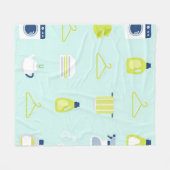 Couverture Polaire Fresh Laundry Day Pattern (Devant (Horizontal))