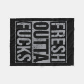 Couverture Polaire Fresh Outta Fors Funny Sarcasm  (Devant (Horizontal))