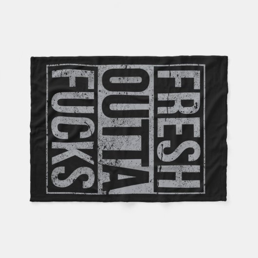 Couverture Polaire Fresh Outta Fors Funny Sarcasm  (Devant (Horizontal))