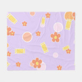 Couverture Polaire friandises et fleurs (Devant (Horizontal))