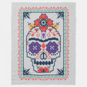 Couverture Polaire Frida Kahlo | Calavera (Devant)