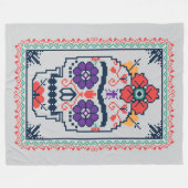 Couverture Polaire Frida Kahlo | Calavera (Devant (Horizontal))