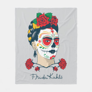 Couverture Polaire Frida Kahlo El Día de los Muertos