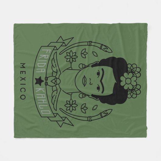 Couverture Polaire Frida Kahlo | Heroína (Devant (Horizontal))