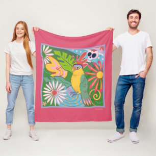 Couverture Polaire Frida Kahlo Parrot Graphic