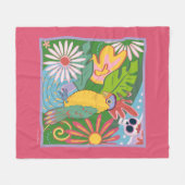 Couverture Polaire Frida Kahlo Parrot Graphic (Devant (Horizontal))