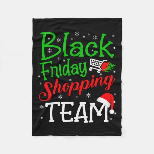 Couverture Polaire Friday Shopng Team Christmas Black Shopng Family G (Devant)
