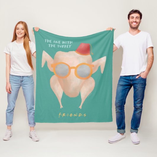 Couverture Polaire FRIENDS™ | Celui avec la dinde (En situation)