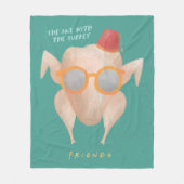 Couverture Polaire FRIENDS™ | Celui avec la dinde (Devant)