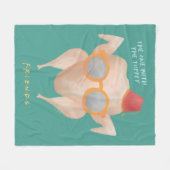 Couverture Polaire FRIENDS™ | Celui avec la dinde (Devant (Horizontal))