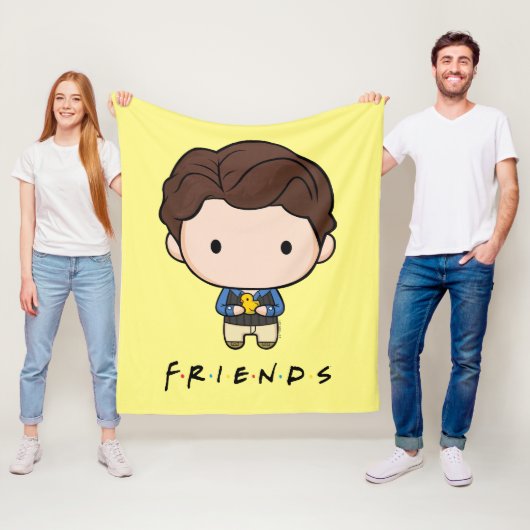Couverture Polaire FRIENDS™ | Chandler Chibi (En situation)