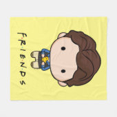 Couverture Polaire FRIENDS™ | Chandler Chibi (Devant (Horizontal))