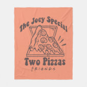 Couverture Polaire FRIENDS™ | Citation Pizza Joey (Devant)