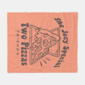 Couverture Polaire FRIENDS™ | Citation Pizza Joey (Devant (Horizontal))