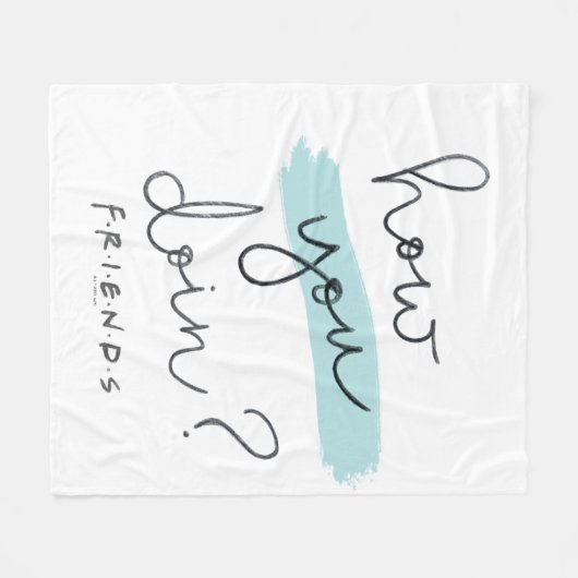 Couverture Polaire FRIENDS™ | Comment Faites-Vous ? (Devant (Horizontal))