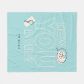 Couverture Polaire FRIENDS™ | Comment vas-tu ? (Devant (Horizontal))