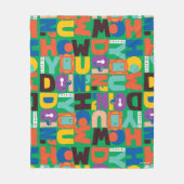 Couverture Polaire FRIENDS™ | Comment vas-tu Design Vibrant (Devant)