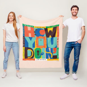 Couverture Polaire FRIENDS™   Comment vas-tu - Graphisme vibrant