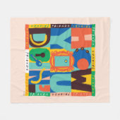 Couverture Polaire FRIENDS™ | Comment vas-tu - Graphisme vibrant (Devant (Horizontal))