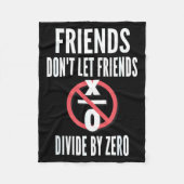 Couverture Polaire Friends Don't Let Friends Divide By Zero  (Devant)