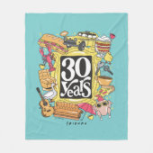 Couverture Polaire FRIENDS™ | Graphisme 30 ans (Devant)