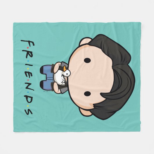 Couverture Polaire FRIENDS™ | Joey Chibi (Devant (Horizontal))