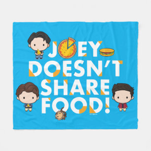 Couverture Polaire FRIENDS™ Joey ne partage pas de nourriture Chi