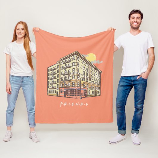 Couverture Polaire FRIENDS™ | L'immeuble de Monica (En situation)