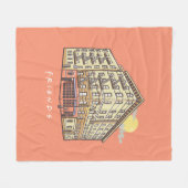 Couverture Polaire FRIENDS™ | L'immeuble de Monica (Devant (Horizontal))